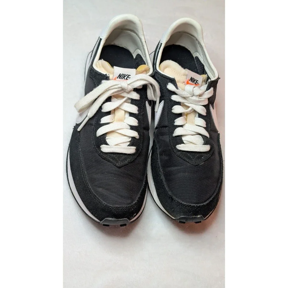 Nike Waffle Trainer 2 YTH Sz. 7 Athletic Shoe BLK/WHT Unisex Sneaker #DC6477-001